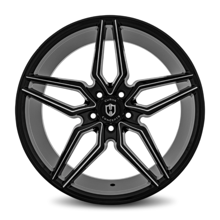 Curva Concepts C25-2085BLNK3573BMW – C25 20×8.5 Blank 35 73.1 Gloss Black Milled