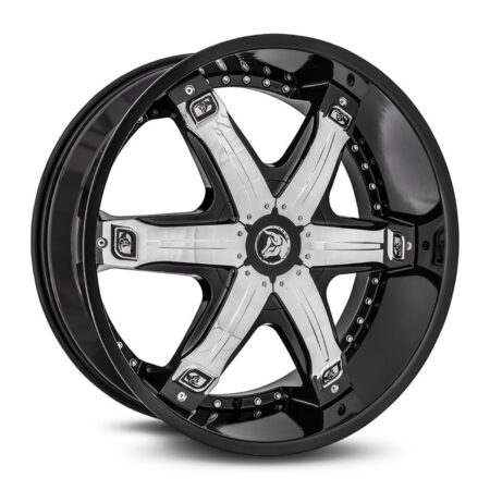 Diablo Wheels FUR-241BLNK3578B – Diablo Fury 24×10 Gloss Black