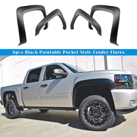 APS FF03RJJ4SK – Rugged OE Style Smooth Fender Flare Set
