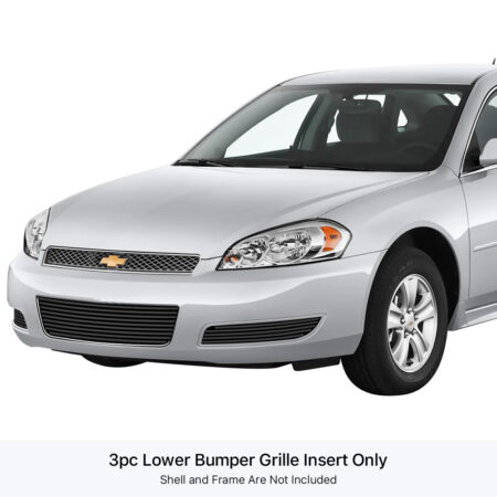 APS GR03FEG49J – Black Stainless Steel Horizontal Billet Lower Bumper Grille