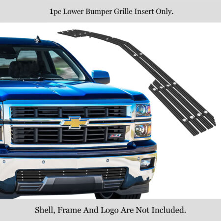 APS GR03FEI90U – Black Rugged Billet Lower Bumper Grille