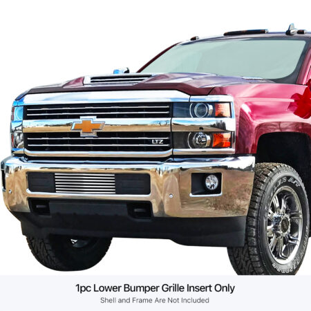 APS GR03FFC19S – Polished Stainless Steel Horizontal Billet Lower Bumper Grille