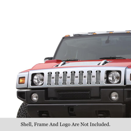 APS GR03FFE24S – Polished Stainless Steel Vertical Billet Main Upper Grille
