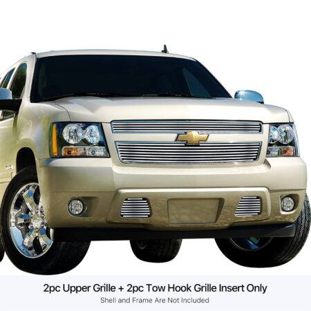 APS GR03FGI19S – Polished Stainless Steel Horizontal Billet Main Upper & Tow Hook Grille