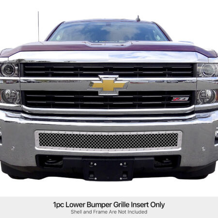 APS GR03LEA84S – Polished Rivet Style Wire Mesh Lower Bumper Grille
