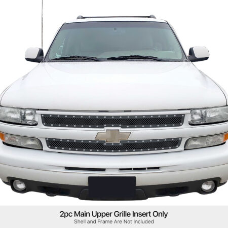 APS GR03LEJ68H – Black Rivet Style Wire Mesh Main Upper Grille