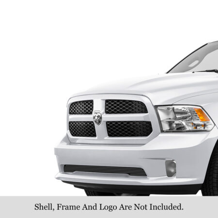APS GR04FEI20J – Black Stainless Steel Horizontal Billet Lower Bumper Grille
