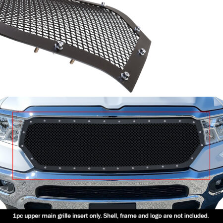 APS GR04LEE40H – Black Rivet Style Wire Mesh Main Upper Grille