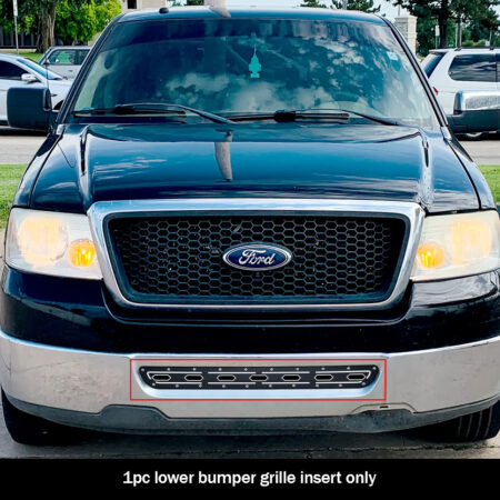 APS GR06DEC52D – Black Double Layer Laser Cut Lower Bumper Sheet Grille