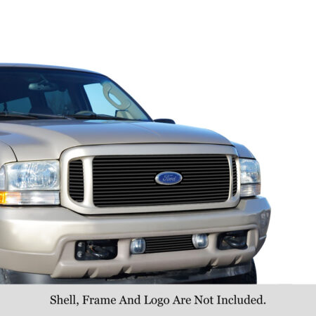 APS GR06FAA42J – Black Stainless Steel Horizontal Billet Main Upper & Lower Bumper Grille