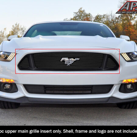 APS GR06FFD46H – Main Upper Black Aluminum Horizontal Billet Grille