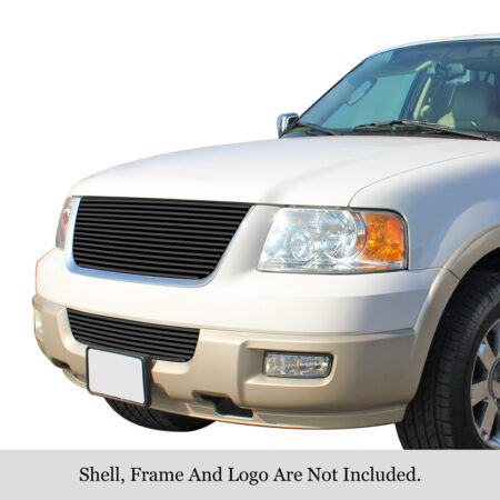 APS GR06FGH47J – Black Stainless Steel Horizontal Billet Main Upper & Lower Bumper Grille
