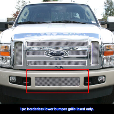 APS GR06GEC28Z – Polished Wire Mesh Lower Bumper Grille