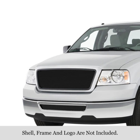 APS GR06HGI25J – Black Stainless Steel Horizontal Billet Main Upper & Lower Bumper Grille