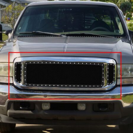 APS GR06LEJ86H – Black Rivet Style Wire Mesh Main Upper Grille