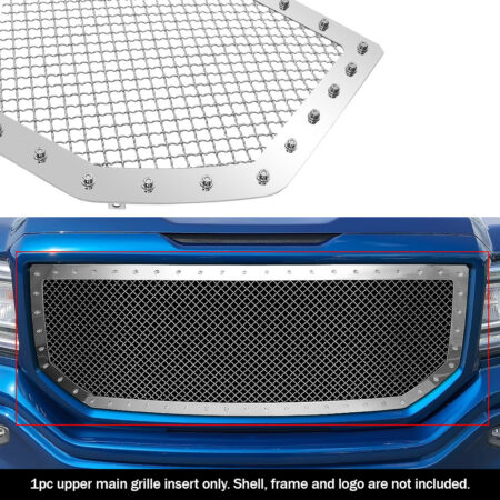 APS GR07LFC62S – Polished Rivet Style Wire Mesh Main Upper Grille