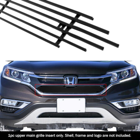 APS GR08FFD21H – Main Upper Black Aluminum Horizontal Billet Grille