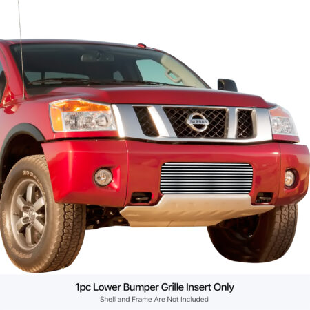 APS GR14HED13S – Polished Stainless Steel Horizontal Billet Lower Bumper Grille