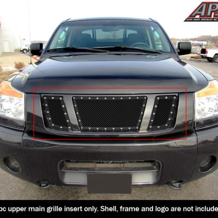 APS GR14LFE20H – Black Rivet Style Wire Mesh Main Upper Grille