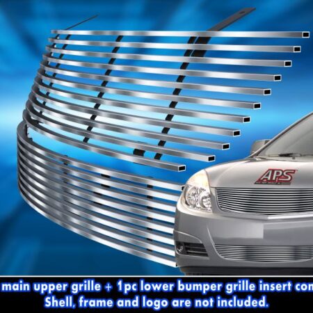 APS GR19HGH96C – Main Upper & Lower Bumper Stainless Steel Horizontal Billet Grille