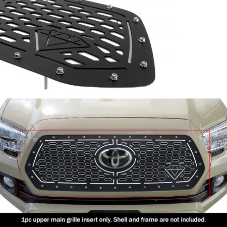 APS GR20DFJ31D – Black Double Layer Laser Cut Main Upper Sheet Grille