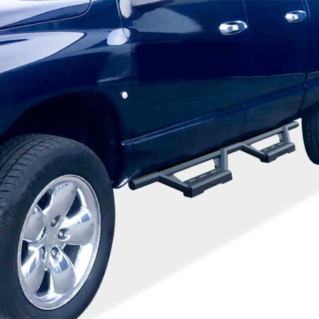 APS IA04WJJ2B – Octagon Tube Drop Style Door-to-Door Black Nerf Bars – Pair