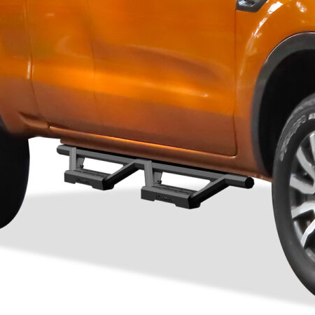 APS IA06WCA3B – Octagon Tube Drop Style Door-to-Door Black Nerf Bars – Pair