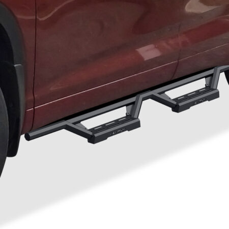 APS IA20WIG5B – Octagon Tube Drop Style Door-to-Door Black Nerf Bars – Pair