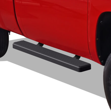 APS IB03EAI6H – 5-Inch Door-to-Door Black iStep Side Steps – Pair