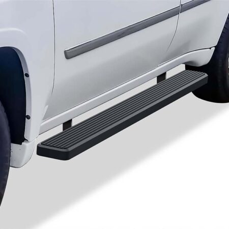 APS IB03EJF8B – 5-Inch Door-to-Door Black iStep Side Steps – Pair