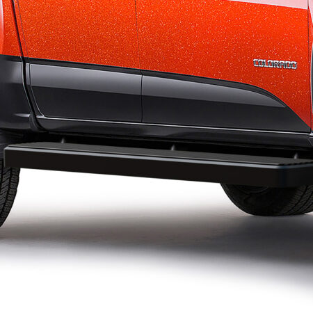APS IB03FAI7B – 6-Inch Door-to-Door Black iStep Side Steps – Pair