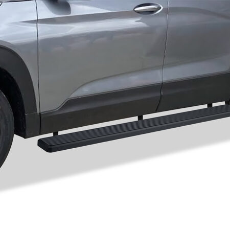 APS IB03FCB6B – 6-Inch Door-to-Door Black iStep Side Steps – Pair