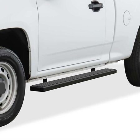 APS IB03FJA9B – 6-Inch Door-to-Door Black iStep Side Steps – Pair