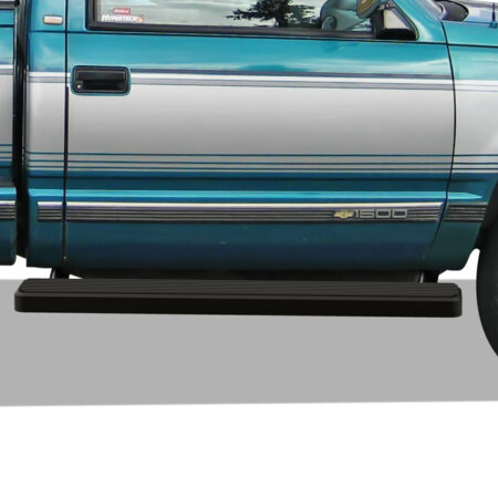 APS IB03FJB4B – 6-Inch Door-to-Door Black iStep Side Steps – Pair
