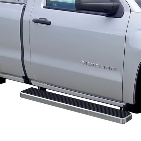 APS IB03FJJ7A – 6-Inch Door-to-Door Hairline iStep Side Steps – Pair