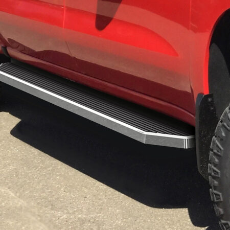 APS IB03RAG1Y – H-Style Door-to-Door Polished Running Boards – Pair