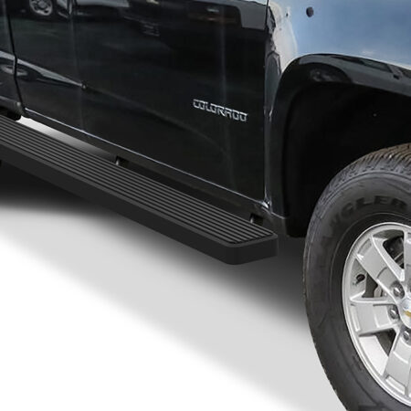 APS IB03SAI8LB – 6-Inch Wheel-to-Wheel Black iStep Side Steps – Pair
