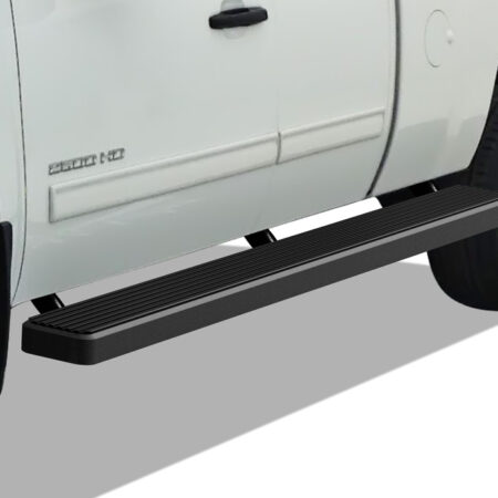 APS IB03SJJ4LB – 6-Inch Wheel-to-Wheel Black iStep Side Steps – Pair
