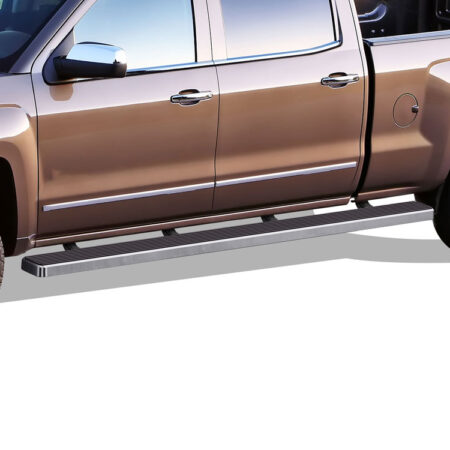 APS IB03WJG1LA – 5-Inch Wheel-to-Wheel Hairline iStep Side Steps – Pair