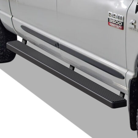 APS IB04EBJ8H – 5-Inch Door-to-Door Black iStep Side Steps – Pair