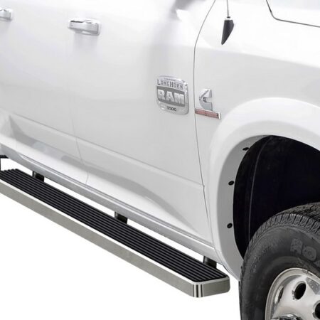 APS IB04EBJ9A – 5-Inch Door-to-Door Hairline iStep Side Steps – Pair