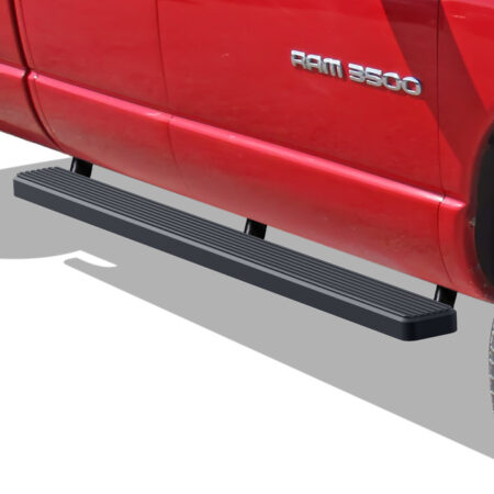 APS IB04EJJ2H – 5-Inch Door-to-Door Black iStep Side Steps – Pair