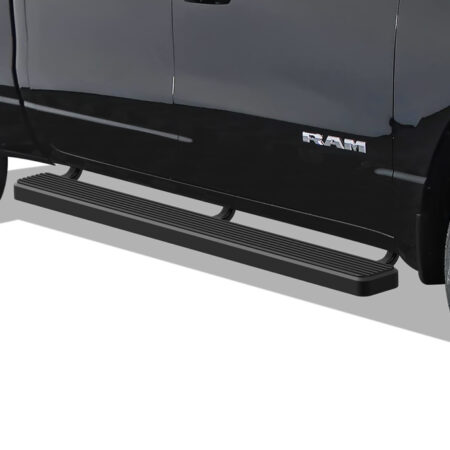 APS IB04FBE8H – 6-Inch Door-to-Door Black iStep Side Steps – Pair