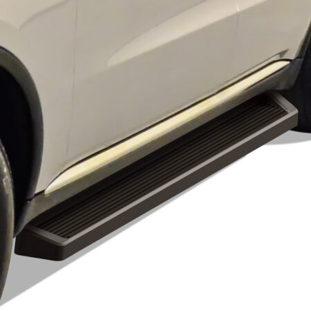 APS IB04RIA2B – 6-Inch Door-to-Door Black Running Boards – Pair