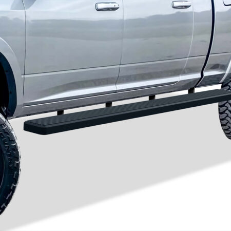 APS IB04SBJ9LB – 6-Inch Wheel-to-Wheel Black iStep Side Steps – Pair