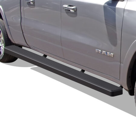 APS IB04WBE8LB – 5-Inch Wheel-to-Wheel Black iStep Side Steps – Pair