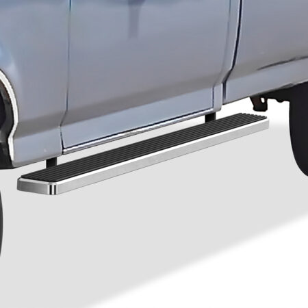 APS IB06EBA0A – 5-Inch Door-to-Door Hairline iStep Side Steps – Pair