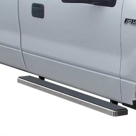 APS IB06EBA2A – 5-Inch Door-to-Door Hairline iStep Side Steps – Pair