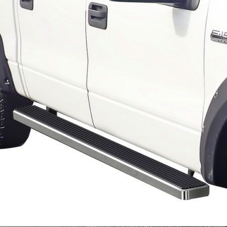 APS IB06EJD4A – 5-Inch Door-to-Door Hairline iStep Side Steps – Pair