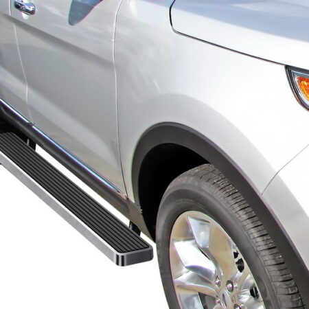 APS IB06FAE2A – 6-Inch Door-to-Door Hairline iStep Side Steps – Pair